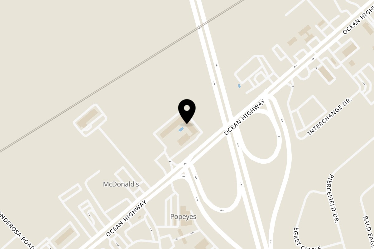 Map showing the location of Snazzy's Hot Wings on 4300 US Highway 17 in Richmond Hill